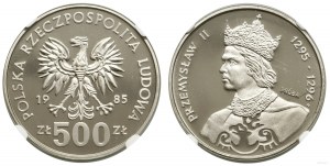 Pologne, 500 zlotys, 1985, Varsovie