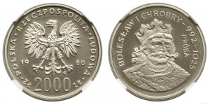 Poľsko, 2 000 zlotých, 1980, Varšava