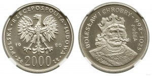 Polonia, 2.000 zloty, 1980, Varsavia