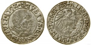 Kniežacie Prusko (1525-1657), groš, 1542, Königsberg