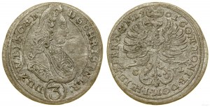 Sliezsko, 3 krajcary, 1701 C-VL, Olesnica
