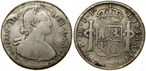Boliwia, 8 realów, nieczytelna data (1799) PP, Potosí