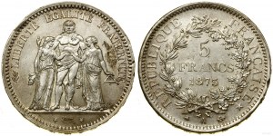 Francúzsko, 5 frankov, 1873 A, Paríž