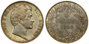 Niemcy, gulden, 1844, Monachium