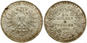 Niemcy, 2 talary = 3 1/2 guldena, 1855