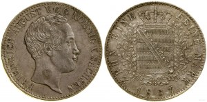 Německo, tolar, 1837 G, Drážďany