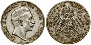 Německo, 5 marek, 1906 A, Berlín
