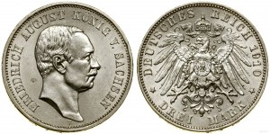 Německo, 3 marky, 1910 E, Muldenhütten