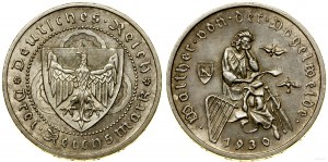 Germania, 3 marchi, 1930 A, Berlino