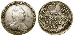 Rosja, griwiennik, 1787 СПБ, Petersburg