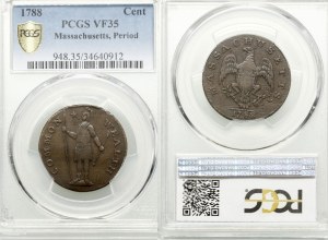 Spojené štáty americké (USA), 1 cent, 1788