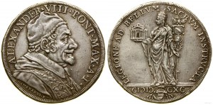 Vatikán (cirkevný štát), piastra, 1690 (Anno I), Rím