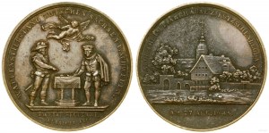 Allemagne, médaille à l'occasion du 200ème anniversaire de la paix entre la Saxe et la Suède, sans date (1845)
