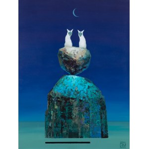 Jadwiga Wolska (ur. 1967), Rock balancing z cyklu Światło i materia, 2024