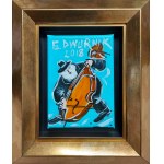 Edward Dwurnik (1943 - 2018), Contrabassist, 2018.