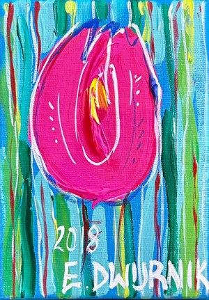 Edward Dwurnik (1943 - 2018), Tulipan, 2018