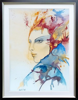 Být ženou , 2012, akvarel