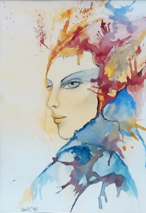 Být ženou , 2012, akvarel