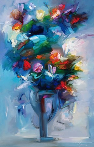 Zdzislaw Constantin Majrowski-Meyro (b. 1952), Flowers XXXV, 2023