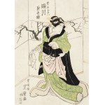 Utagawa Toyoshige (Toyokuni II) (1777-1835), Aktor Segawa Kikunojo V w roli zony Okiwa (‘nyobo Okiwa’), 1824-1825
