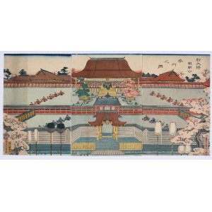 Utagawa Sadahide (1807-1878/79), Audiencja u Shoguna w Edo, 1863