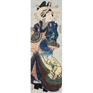 Utagawa Yoshitora (artista attivo tra il 1850 e il 1880), Oiran (cortigiana), 1859