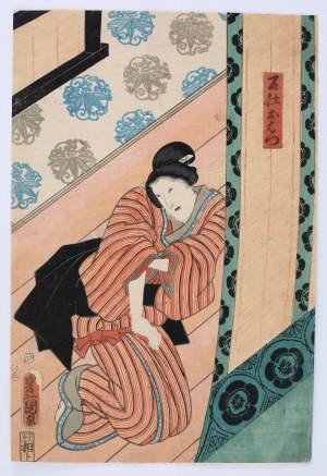 Utagawa Kunisada (1786-1865), Príprava na boj, 1857