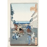 Utagawa Hirokage (artysta aktywny w latach 1855-1865), Widok na Kasumigaseki (Kasumigaseki no chôbô), 1859