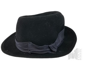 Dva pánské vintage klobouky černé a hnědé