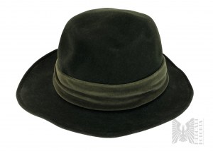 Vintage dámský klobouk zelený