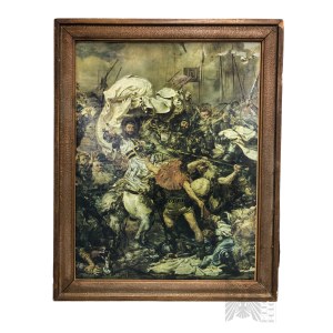 Jan Matejko (1838-1893) - “Bitwa pod Grunwaldem”(fragment) (1878 r.) - Introligatornia i Ramiarnia “Dom Książki”