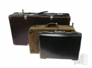 Three Large Travel Suitcases