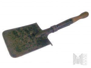 Old Shovel with Measure and Wooden Handle