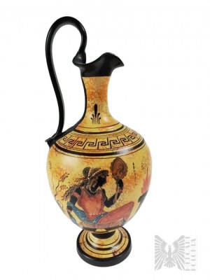 20. Jahrhundert, Griechenland (Rhodos/Rhode) - Handbemalte Amphora im schwarzfigurigen Stil mit einer Darstellung der Aphrodite