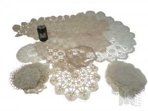 Collection of Handmade Crochet Napkins.