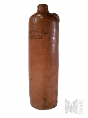 The Netherlands, Rotterdam - Old Litre Stoneware Bottle by Hulstkamp Zoon & Molyn Rotterdam