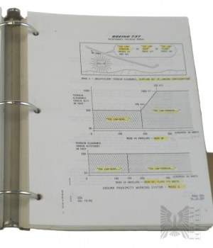 1980s. - Manuale di servizio Boeing 737 - Formazione sui sistemi avionici - Aerei commerciali Boeing per la Polish Airlines, parte 1.