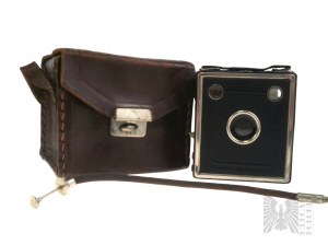 Allemagne, Dresde, première moitié du 20e siècle. - Eho Altissa Baby Box Camera avec couverture en cuir, objectif Duplar 1:11