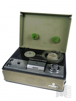 People's Republic of Poland, Warsaw - Unitra Grundig ZK120 reel-to-reel tape recorder, M. Kasprzak Radio Works.