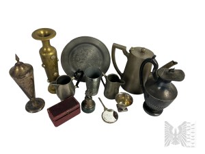 Set mit verschiedenen Metall-Accessoires
