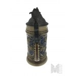 Kufel Ceramiczny z Pokrywką, Płaskorzeźba ze Sceną Myśliwską