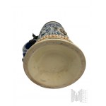 Kufel Ceramiczny z Pokrywką Cynową Amorki - Sygnatura JJ