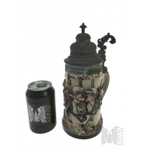 Niemcy - Kufel Ceramiczny z Pokrywką Klapperstorch's Musterlager