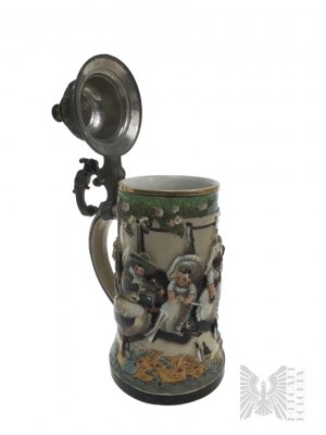 Germany - Ceramic Mug with Lid Klapperstorch's Musterlager.