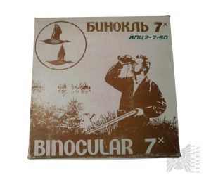 USSR - Jagdfernglas mit siebenfacher Vergrößerung mit Holster