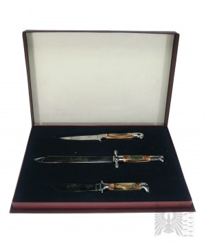 Chifa hunting knife set with antler handles