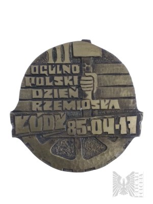 Repubblica Popolare di Polonia, 1985 - III Medaglia della Giornata dell'Artigianato di tutta la Polonia Łódź 85-04-17, bronzo