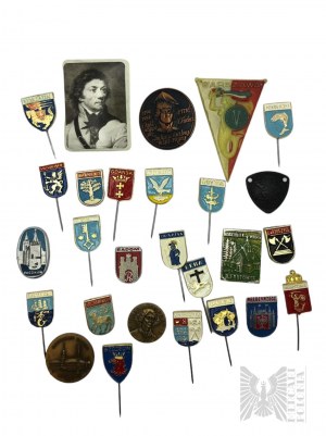 Sammlung von Gedenkpins