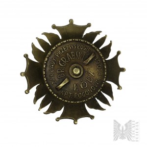 Badge of the 4th Heavy Artillery Regiment - Cap Industrial Plant BR. Grabski, Lodz - Copy