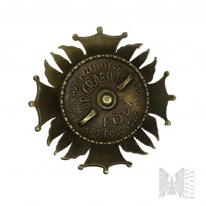 Distintivo del 4° Reggimento Artiglieria Pesante - Berretto Impianti Industriali BR. Grabski, Łódź - Copia